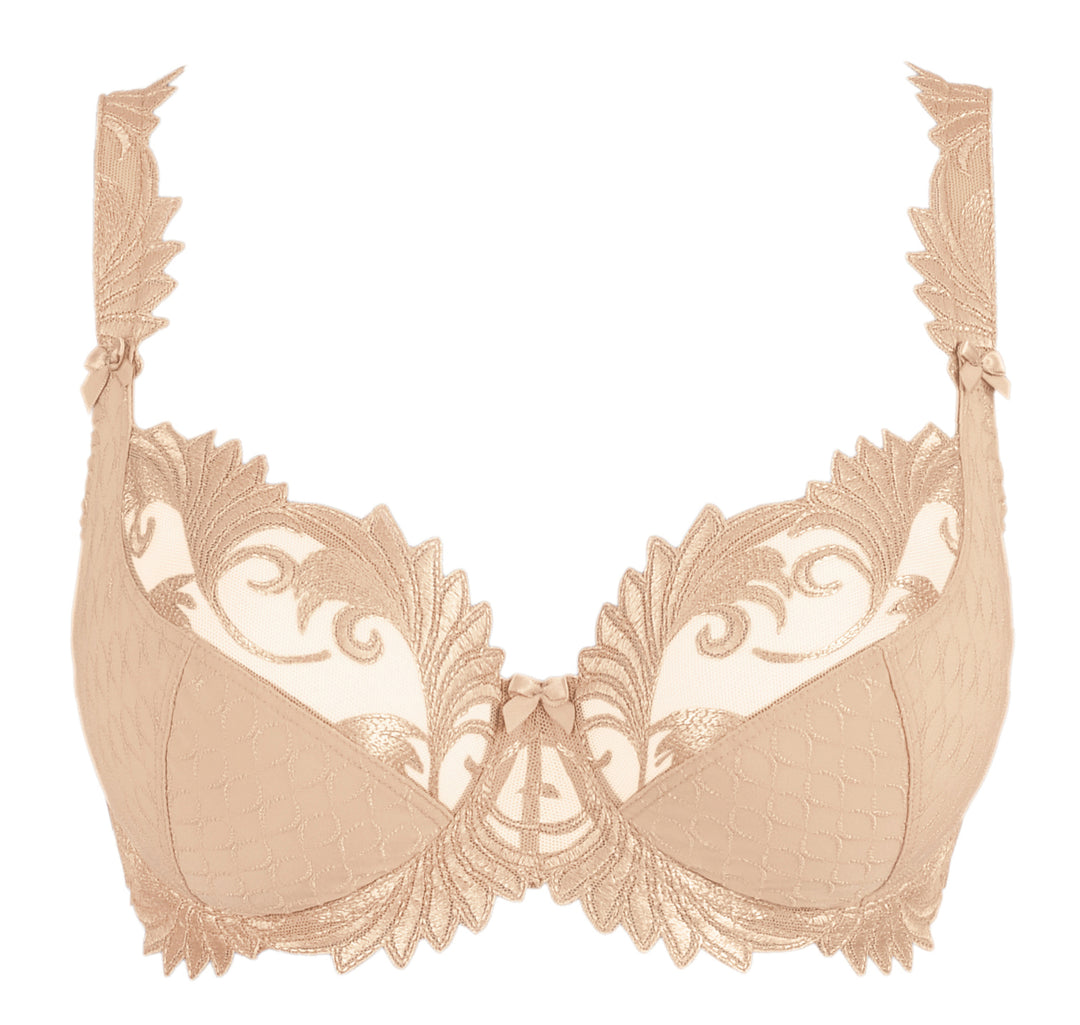 Empreinte Thalia Microfibre Low Neck Bra in Caramel