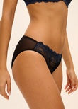 Wacoal Embrace Lace Rio Brief in Black and Night Sky