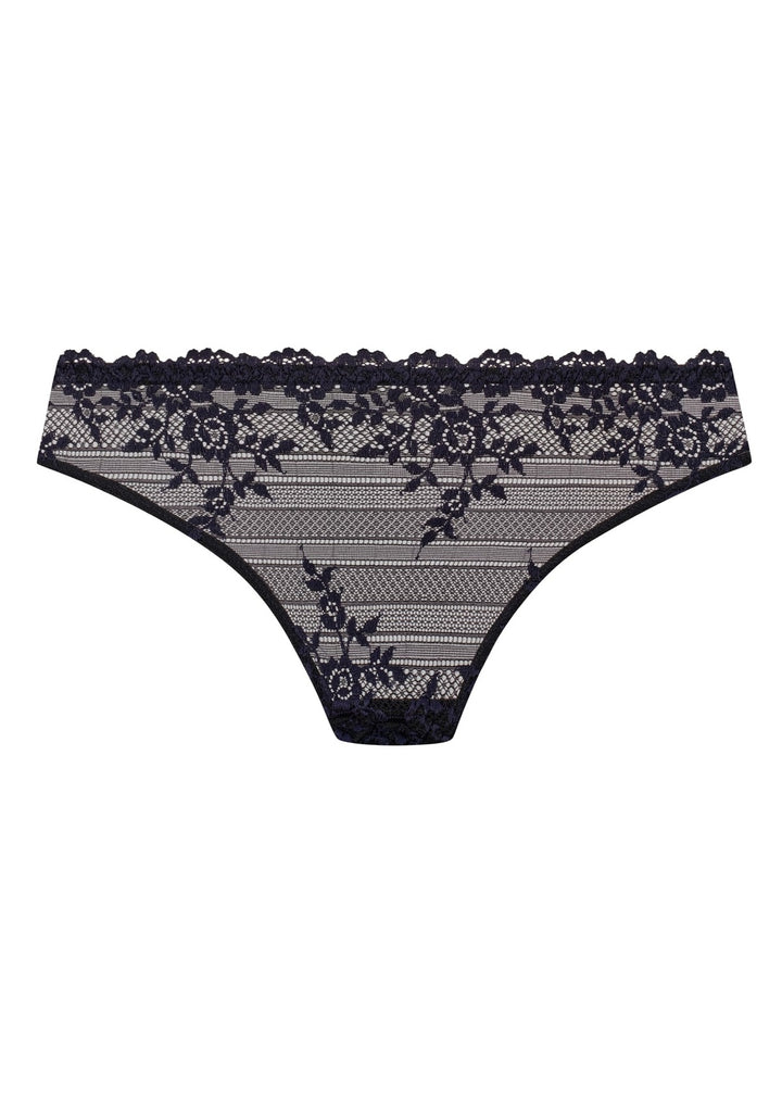 Wacoal Embrace Lace Rio Brief in Black and Night Sky