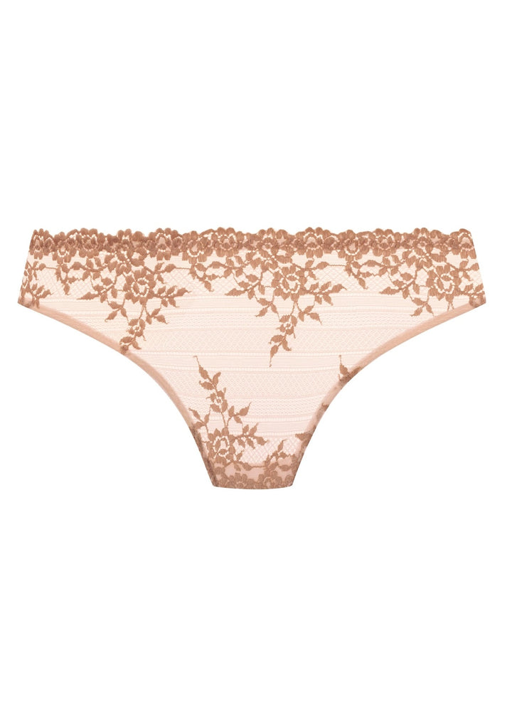 Wacoal Embrace Lace Rio Brief in Angel Wing and Rose Dust