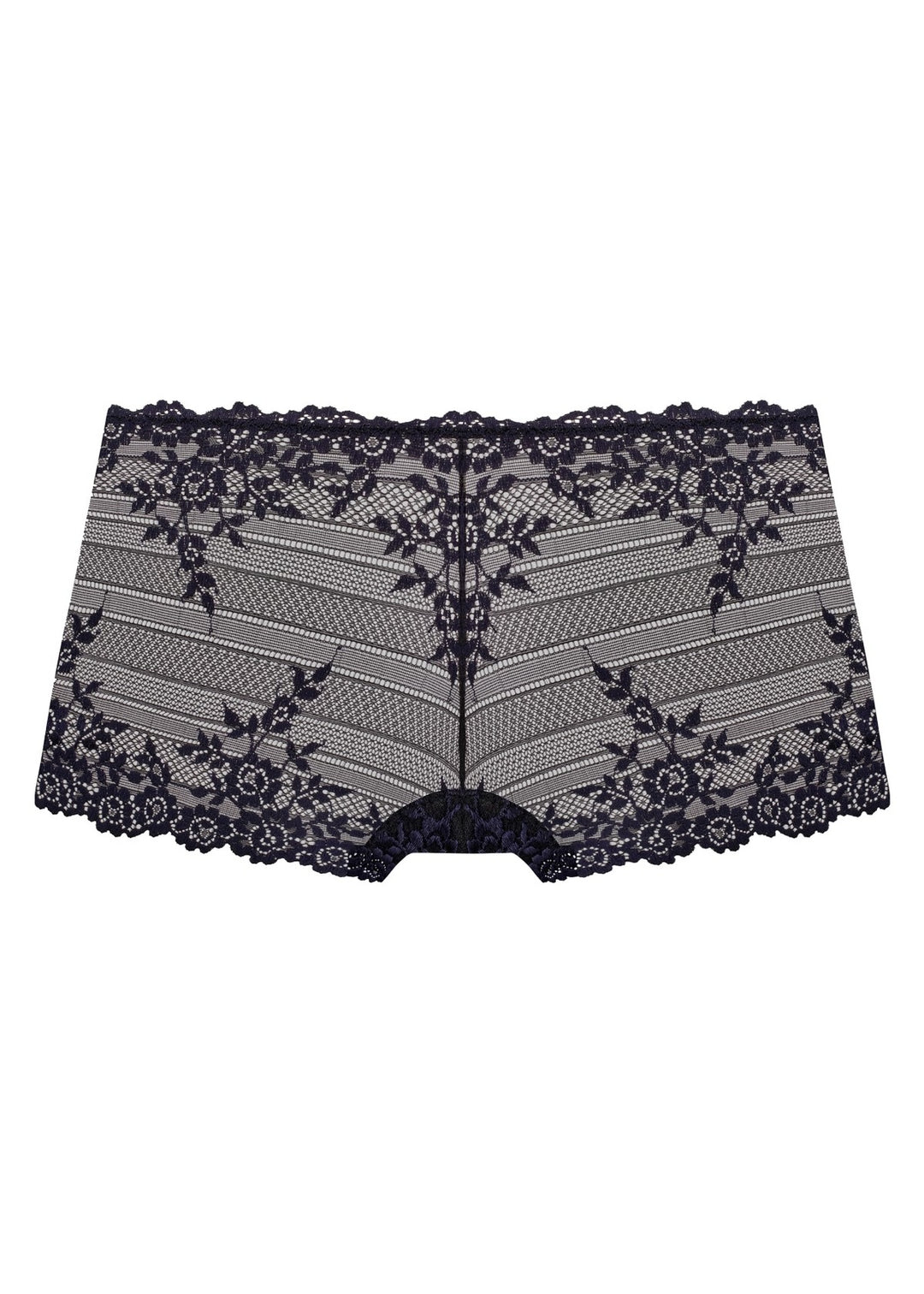 Wacoal Embrace Lace Boy Short in Black and Night Sky