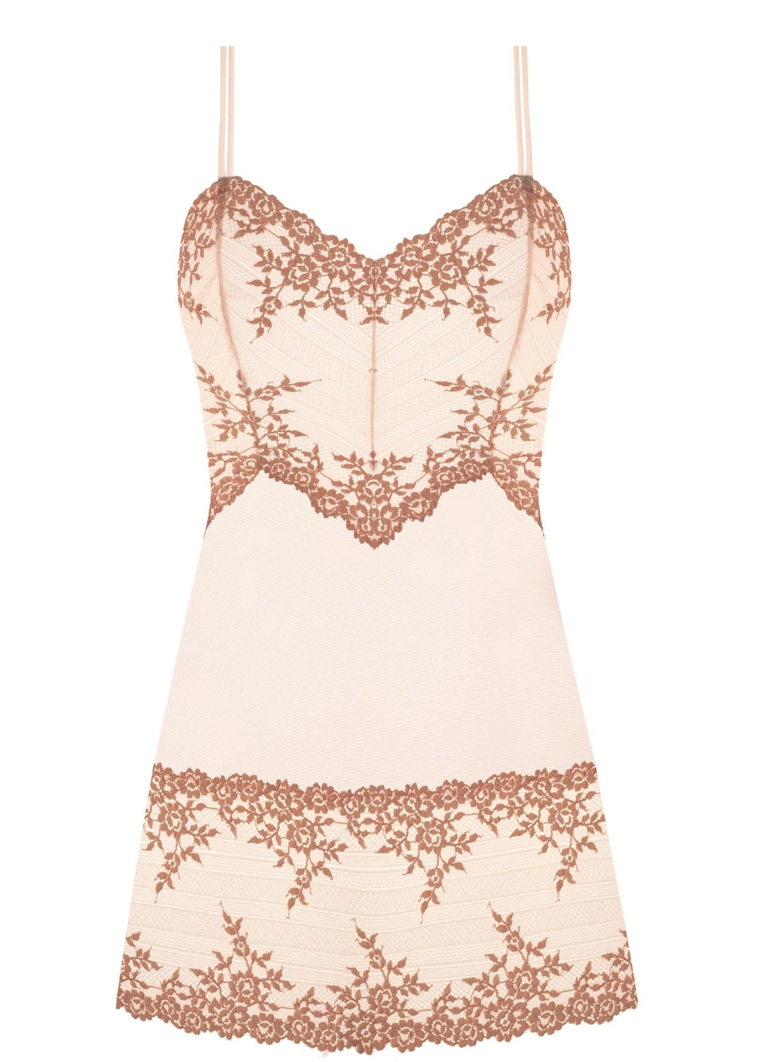 Wacoal Embrace Lace Chemise in Angel Wing and Rose Dust