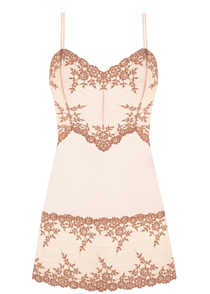 Wacoal Embrace Lace Chemise in Angel Wing and Rose Dust