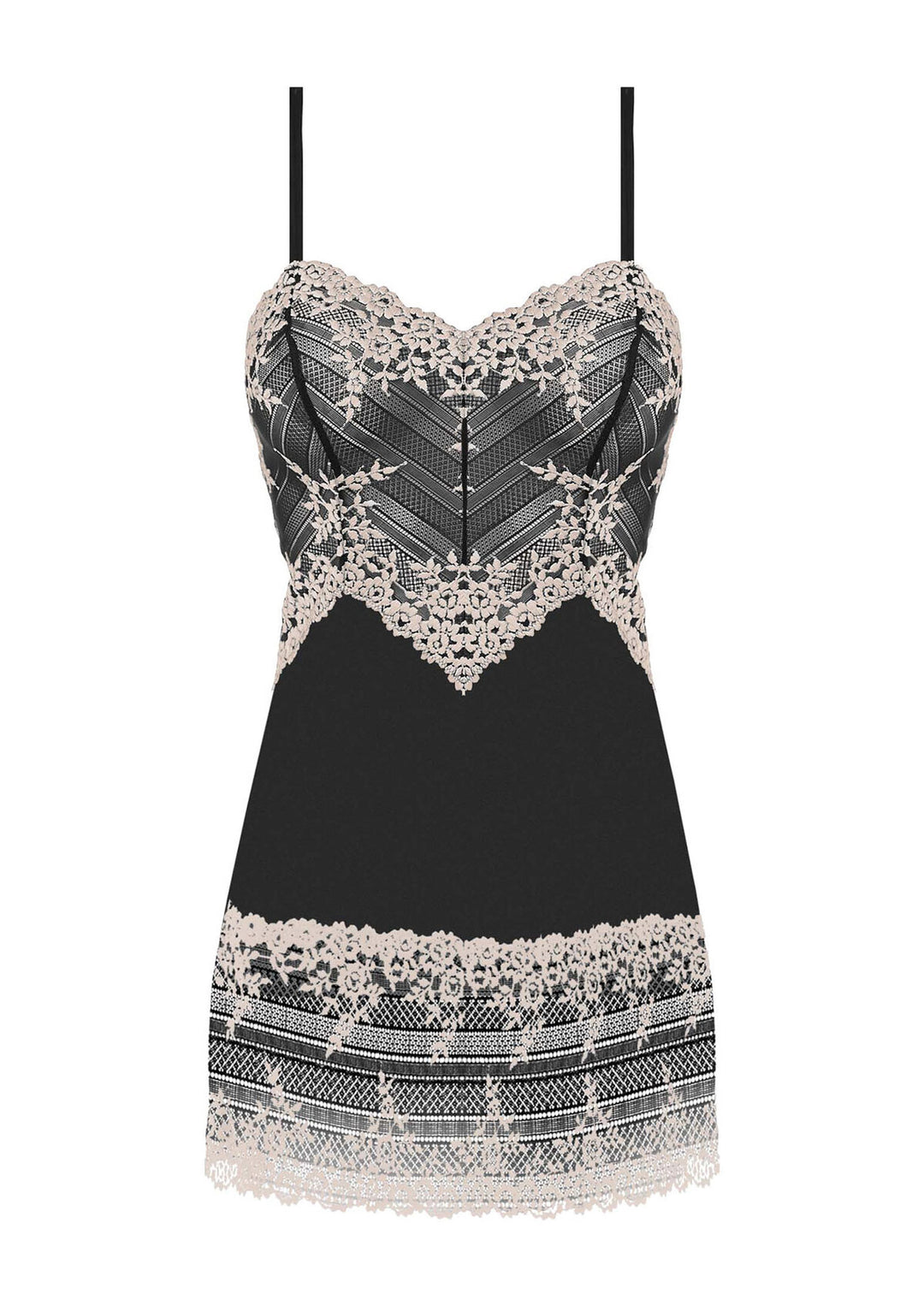 Wacoal Embrace Lace Chemise in Black