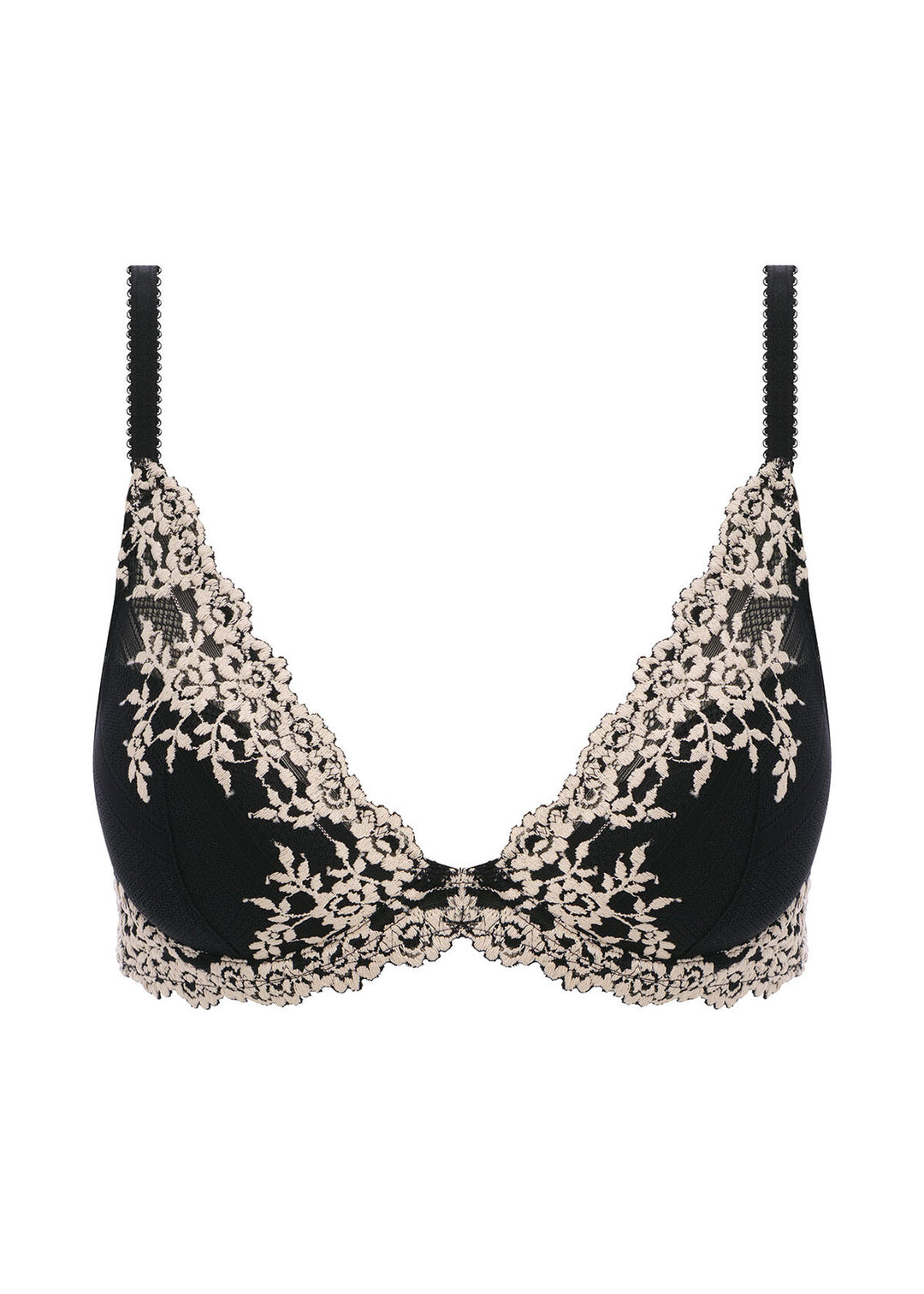Wacoal Embrace Lace Plunge Bra in Black