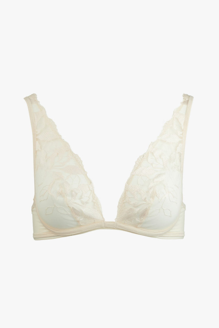 Maison Lejaby Sin Plunge Bra in Milk