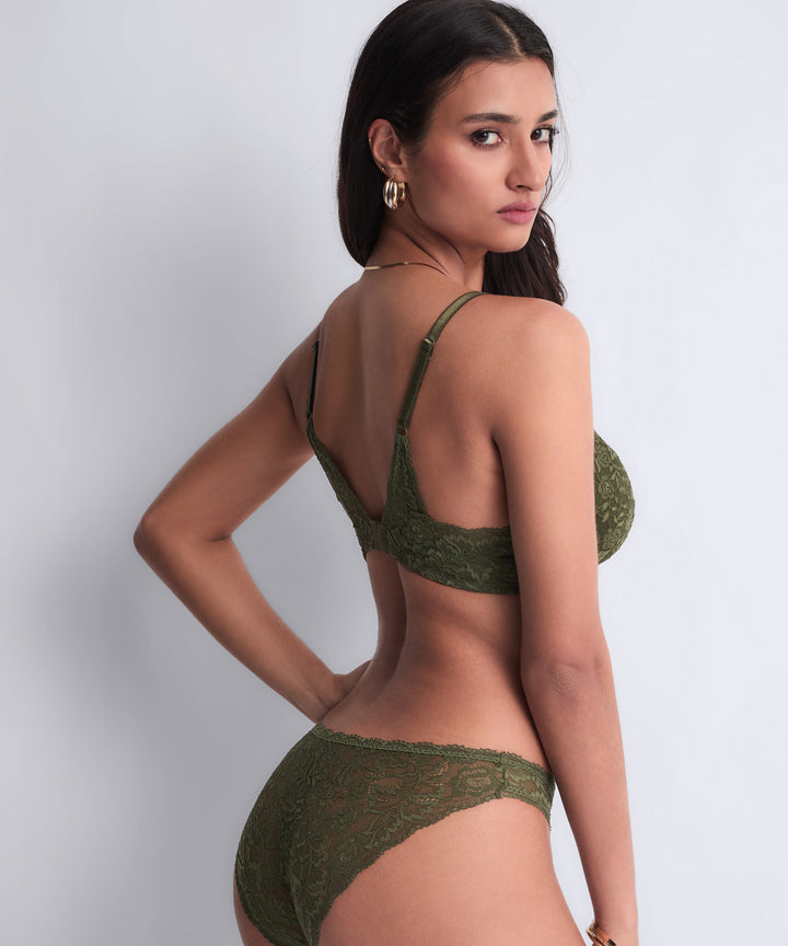 Aubade Rosessence Italian Brief in Moss