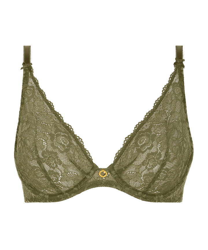 Aubade Rosessence Triangle Bra in Moss