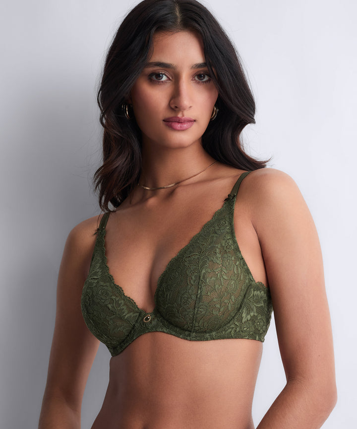Aubade Rosessence Triangle Bra in Moss