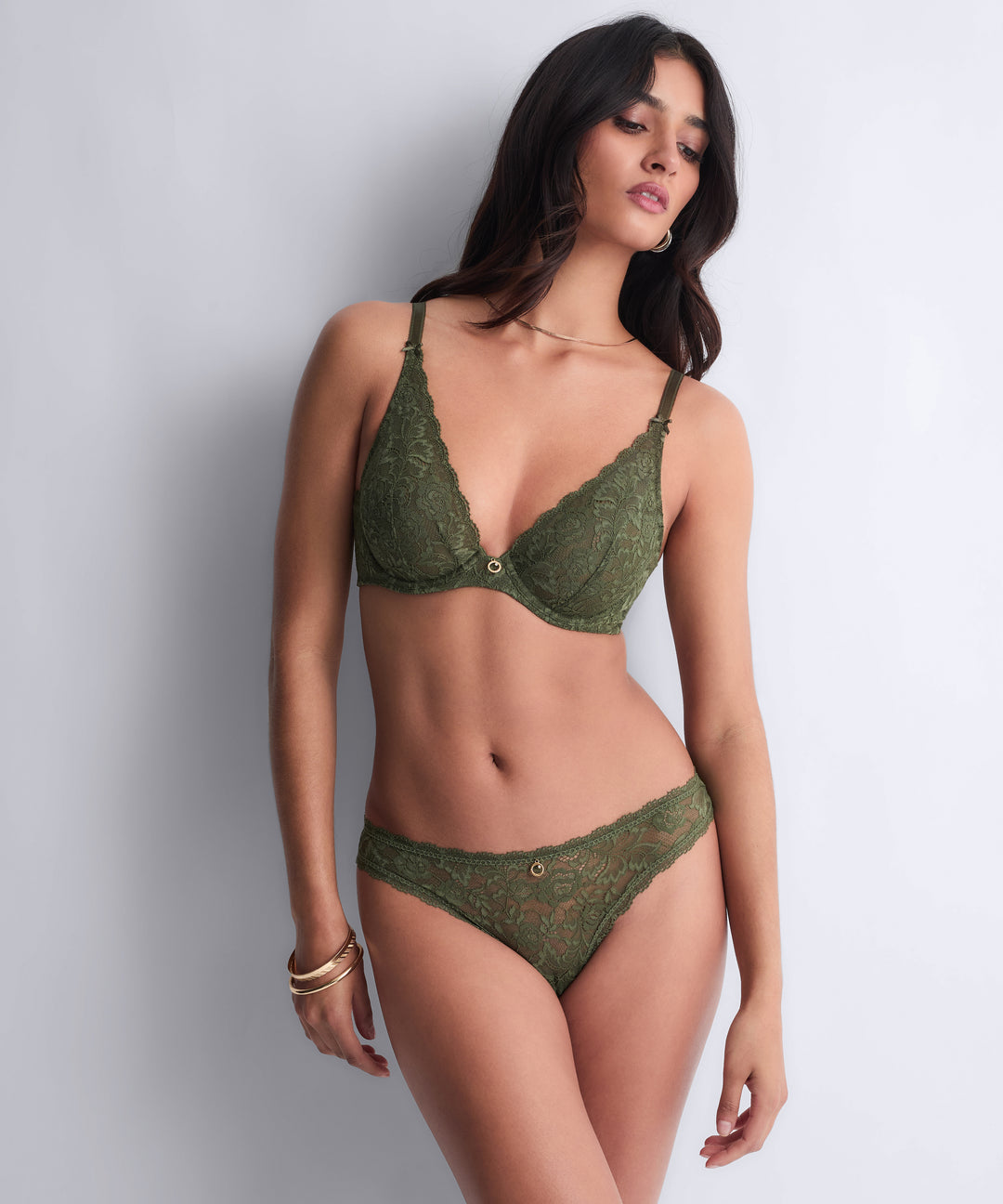 Aubade Rosessence Triangle Bra in Moss