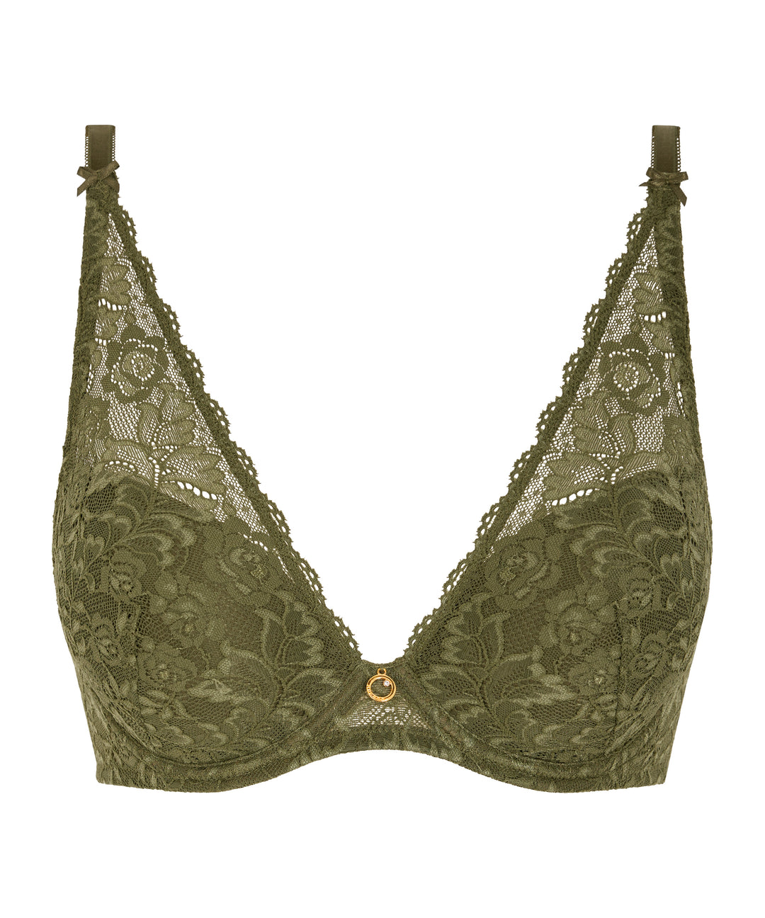 Aubade Rosessence Shoulder Plunge Bra in Moss