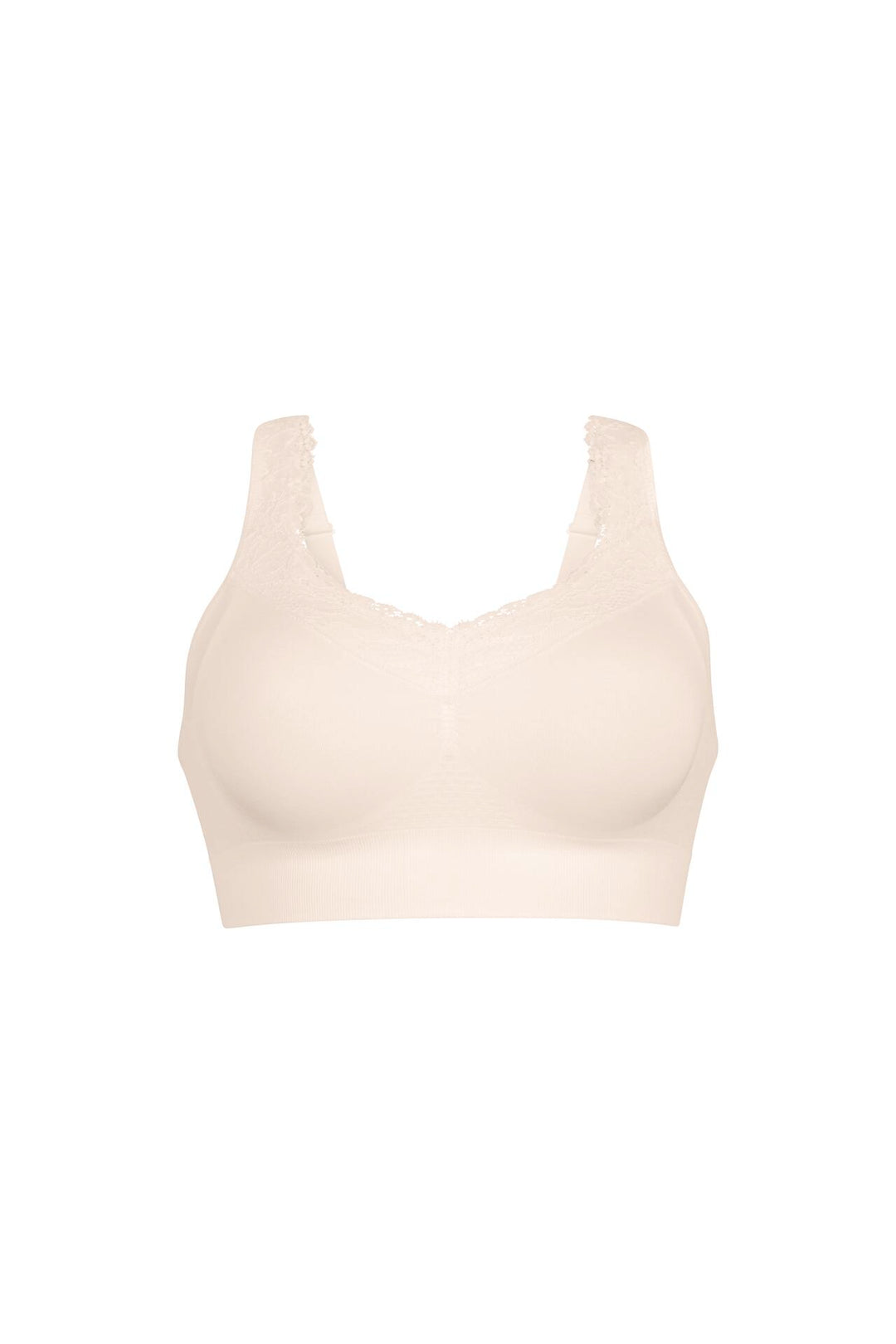 Anita Lotta Lace Soft Cup Wireless Mastectomy Bra in Crystal