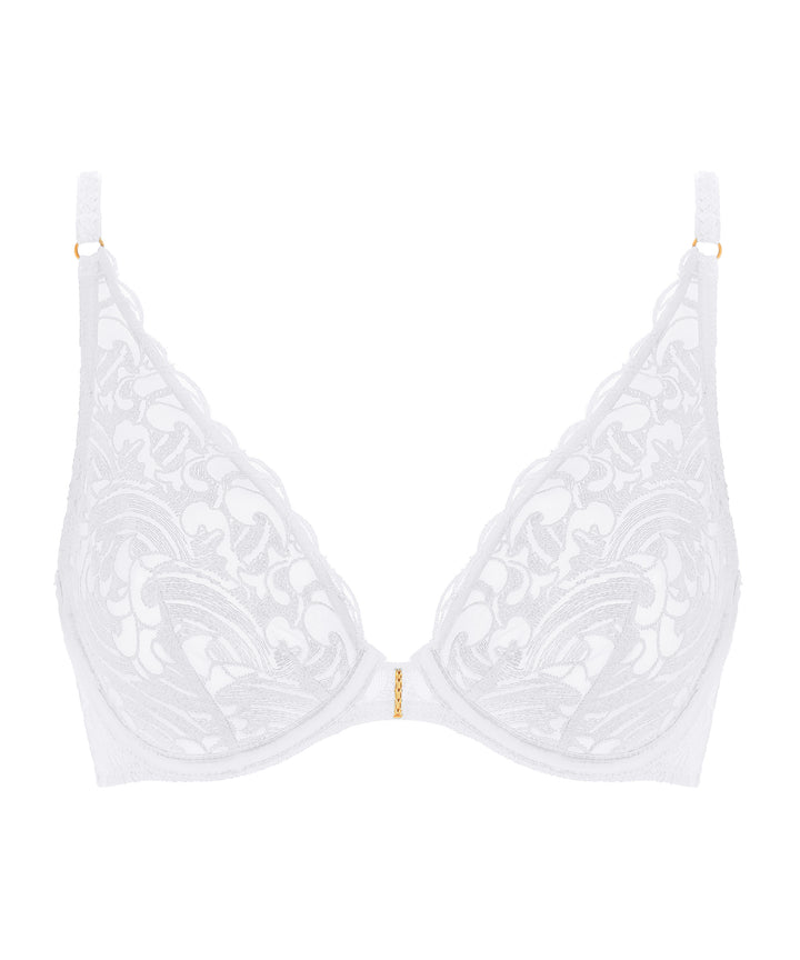 Aubade Satin Memories Triangle Bra in Arctic Blue