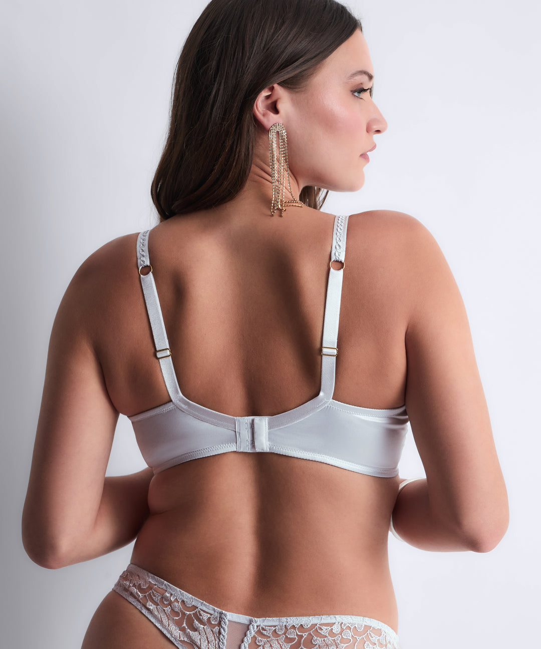 Aubade Satin Memories Triangle Bra in Arctic Blue