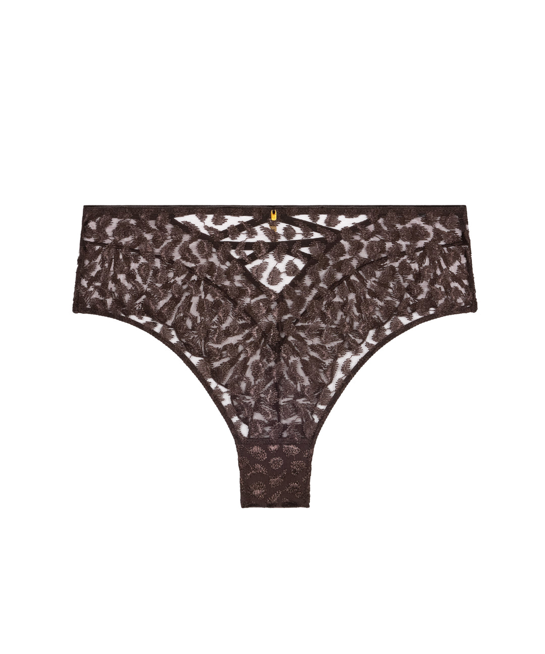 Aubade Crazy in Love High Waist Brief in Satin Brown