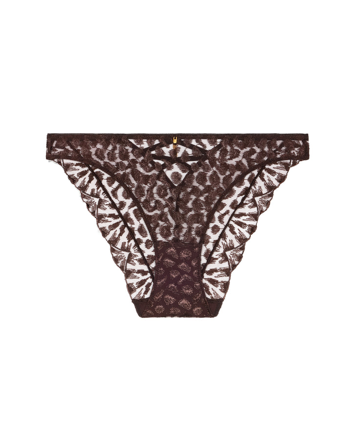 Aubade Crazy in Love Italian Brief in Satin Brown