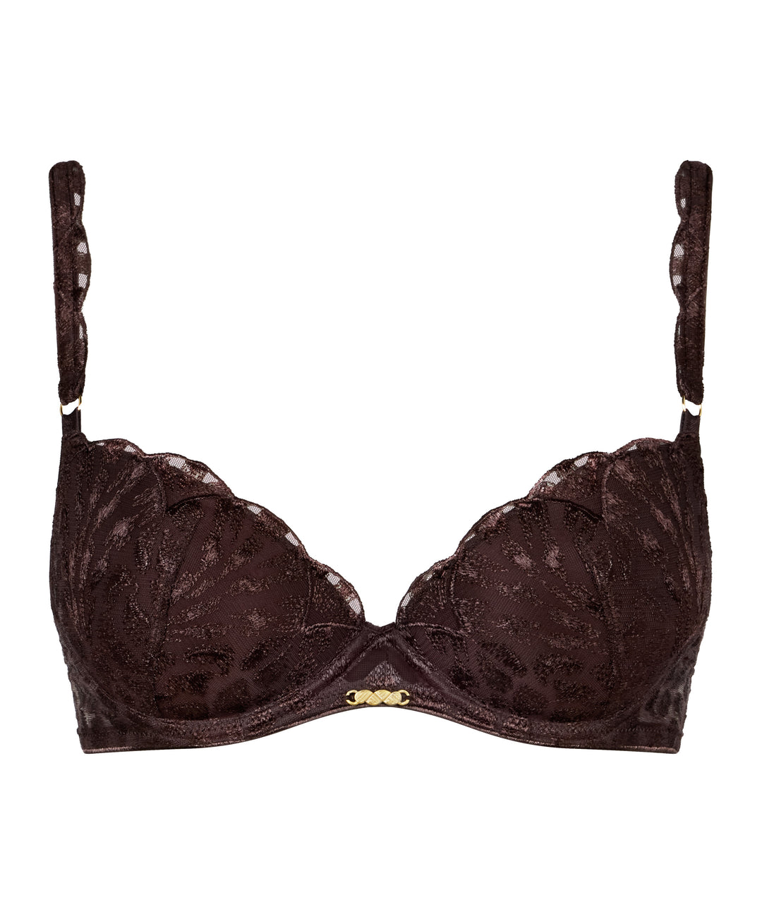 Aubade Crazy in Love Push Up Bra in Satin Brown