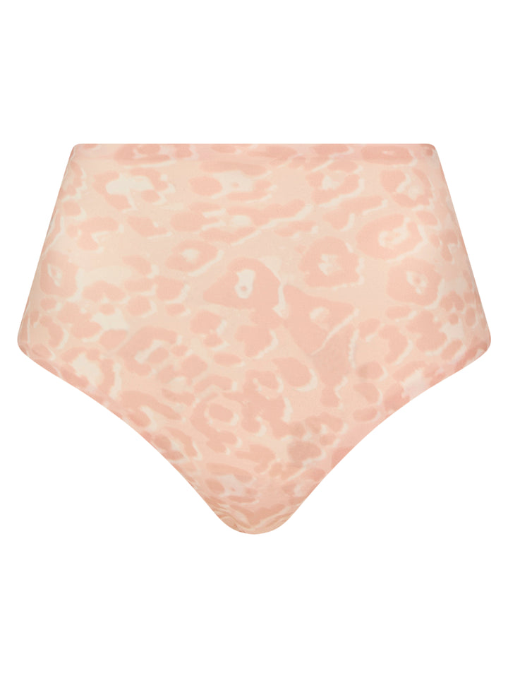 Chantelle Soft Stretch High Leg Brief in Leo Blush