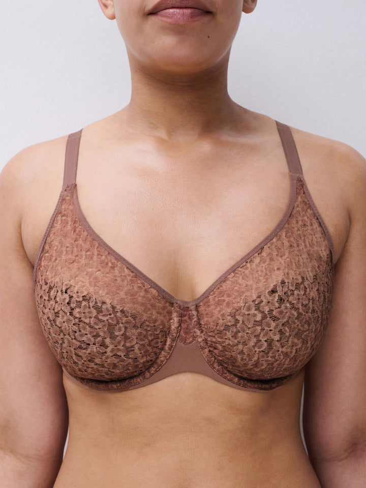 Chantelle Norah Moulded Bra (DD) in Wild Brown