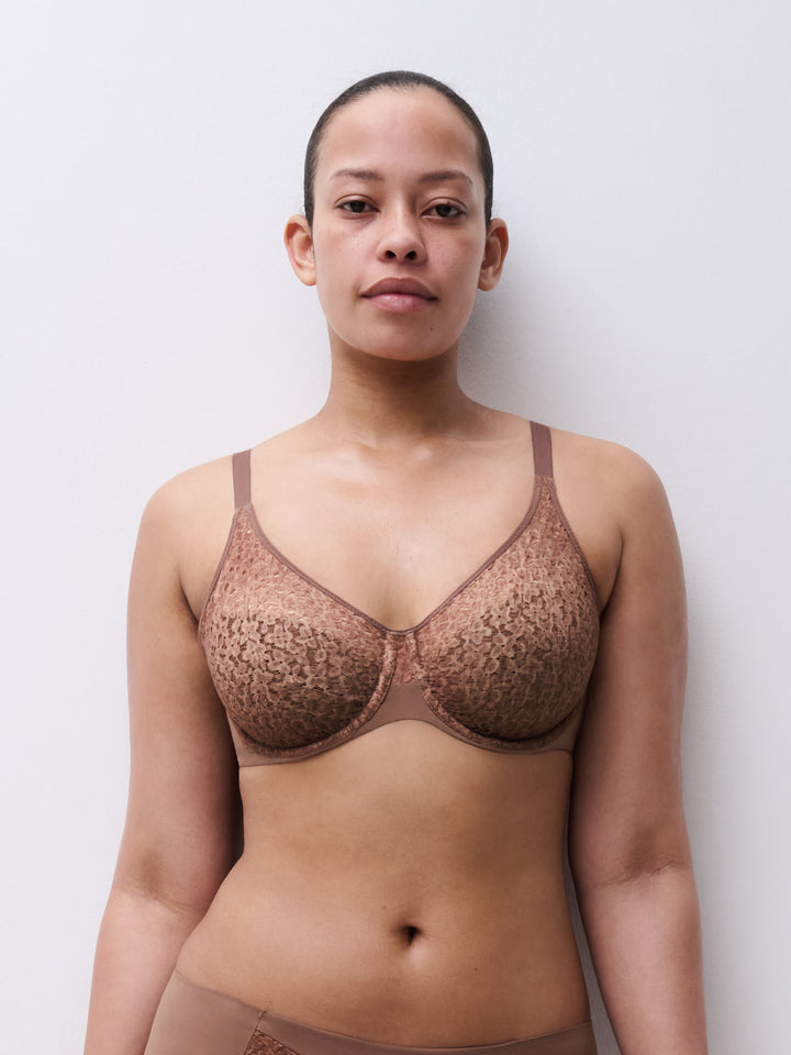 Chantelle Norah Moulded Bra (DD) in Wild Brown