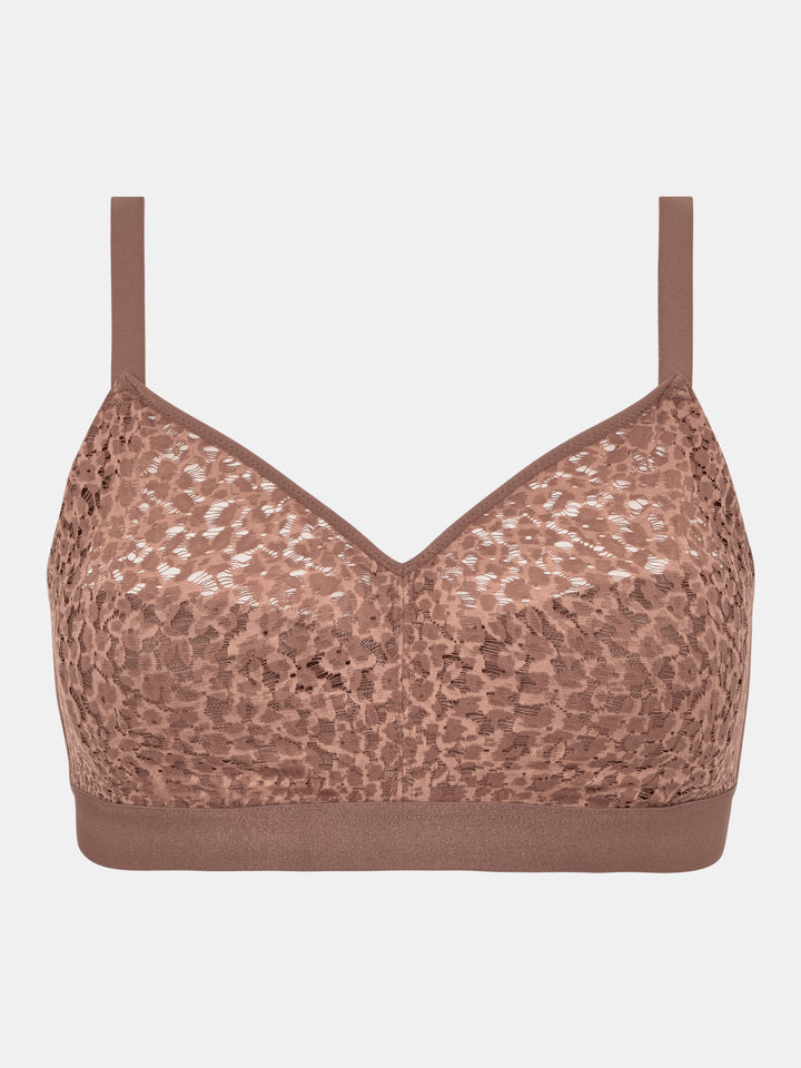 Chantelle Norah Wireless Support Bra in Wild Brown