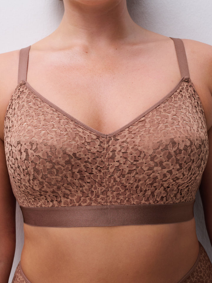 Chantelle Norah Wireless Support Bra in Wild Brown
