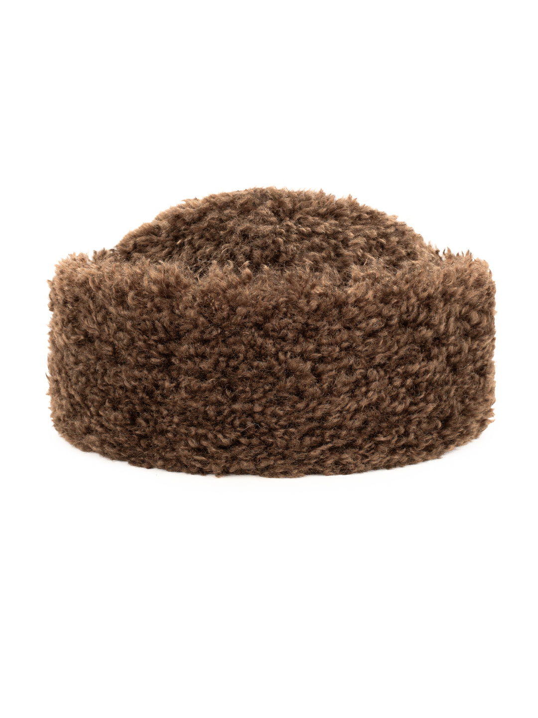 Helen Moore Faux Sheepskin Sherpa Hat in Chestnut