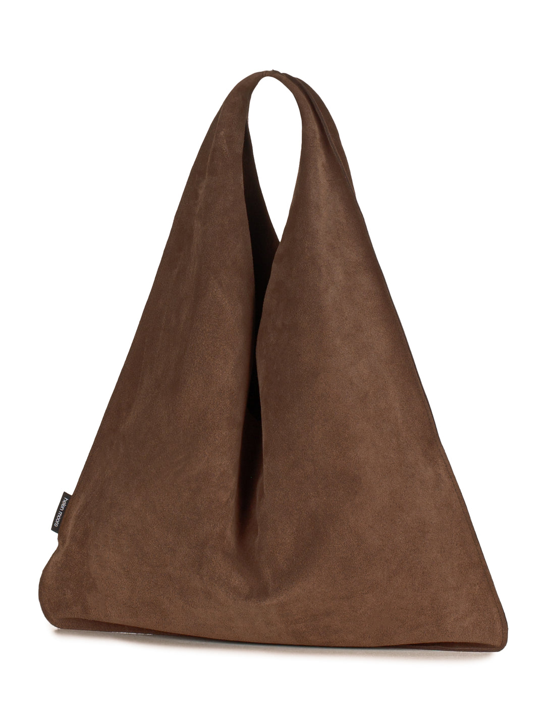 Helen Moore Suede Triangle Bag in Chocolate