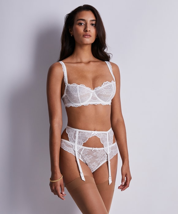 Aubade Dance of the Senses Suspender Belt in Opal