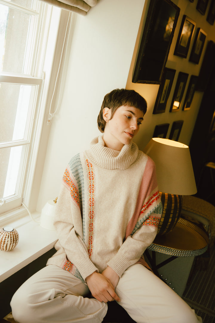 Eribe Montrose Cowl Sweater in Honey