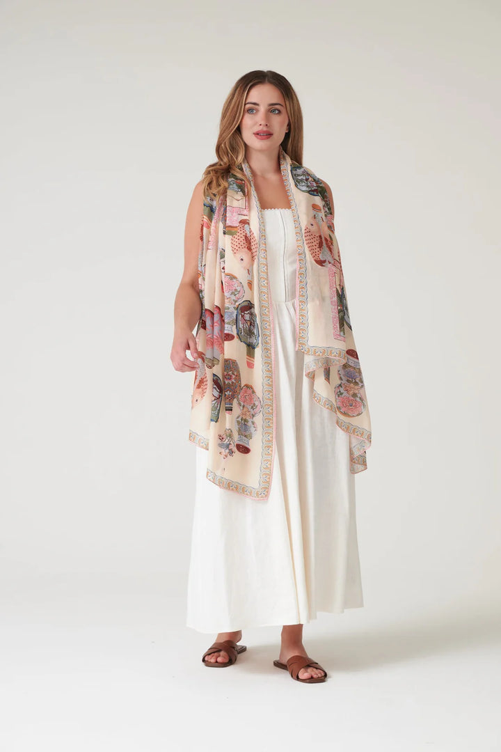 One Hundred Stars Scarf in Perfume Bottles Blush
