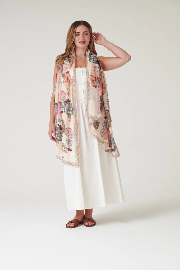 One Hundred Stars Scarf in Perfume Bottles Blush