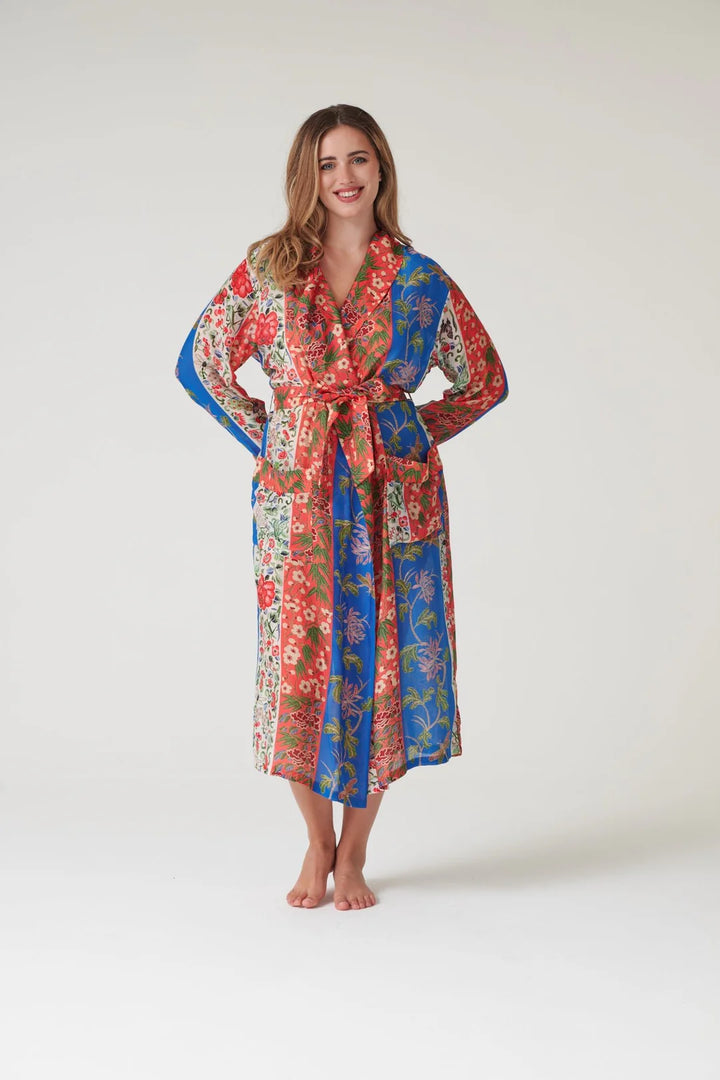 One Hundred Stars Gown in Ribbons Cobalt