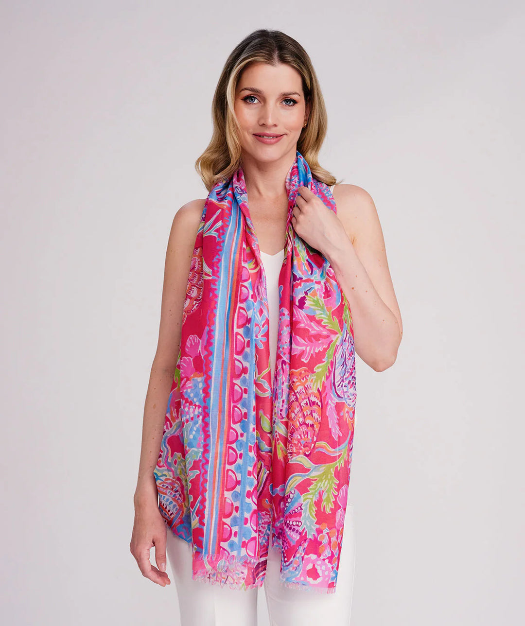 Pia Rossini Ryder Scarf in Pink