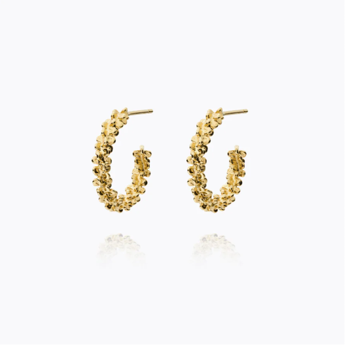 Caroline Svedbom Gold Plated Gemma Loop Earrings
