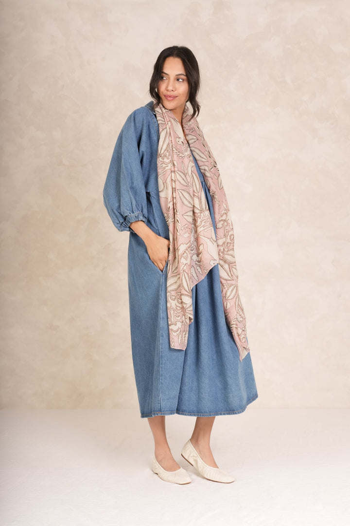 One Hundred Stars Scarf in Sphinx Pink