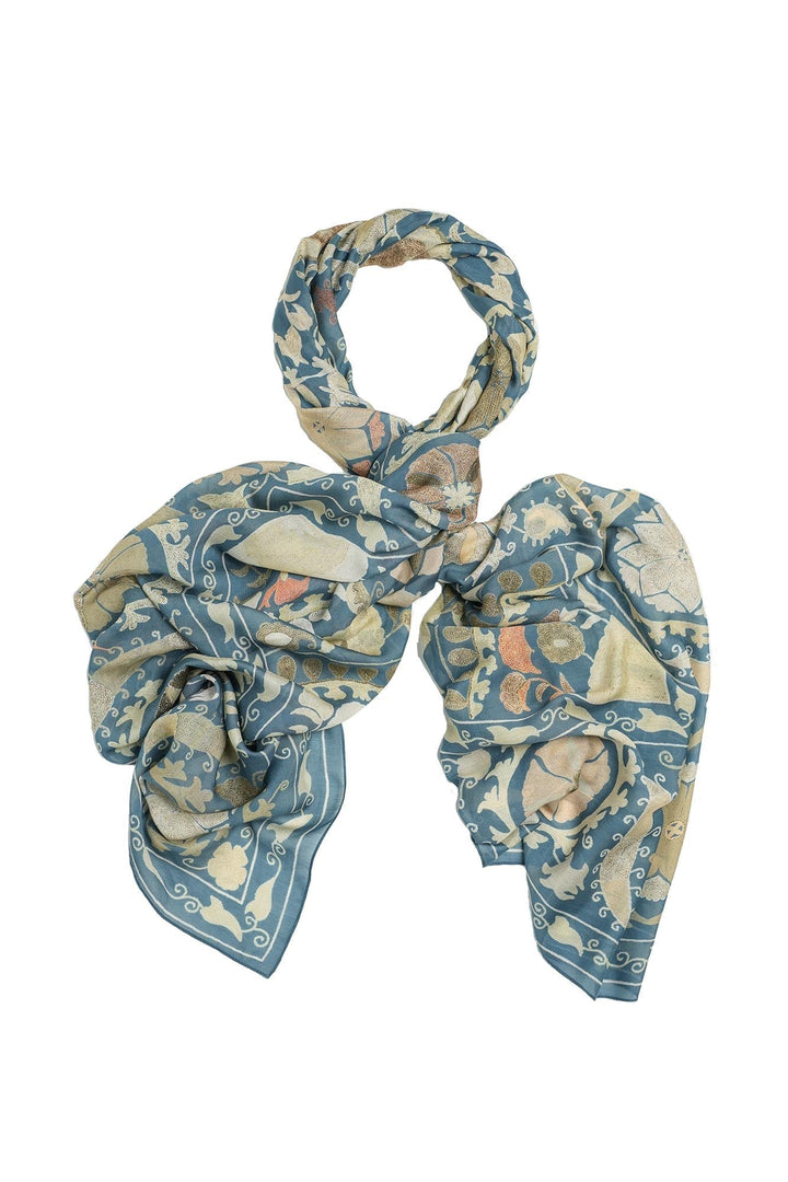 One Hundred Stars Scarf in Susani Blue