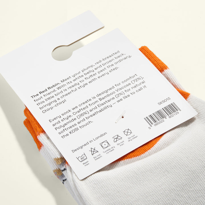 Kosi LONDON The Red Robin Socks