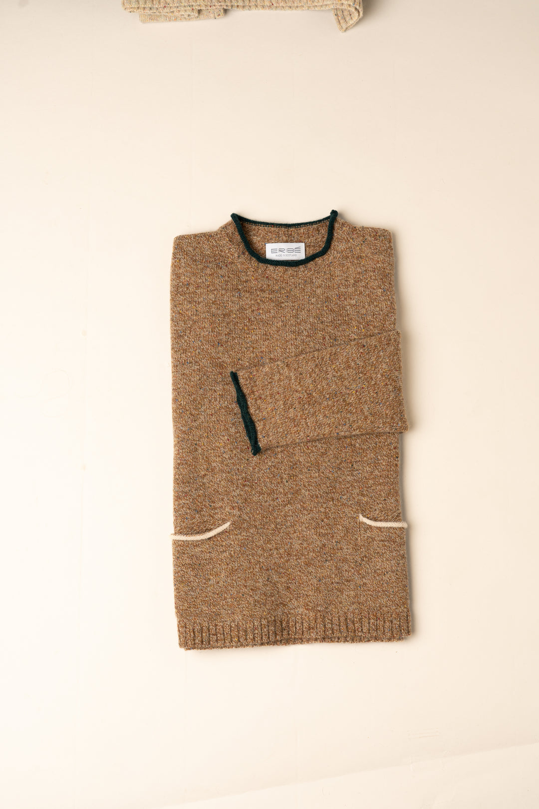 Eribe Tweed Nep Sweater in Desert
