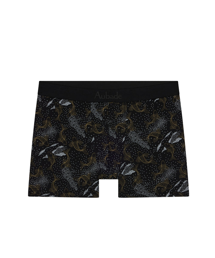 Aubade Mens Boxers in Gold Koi