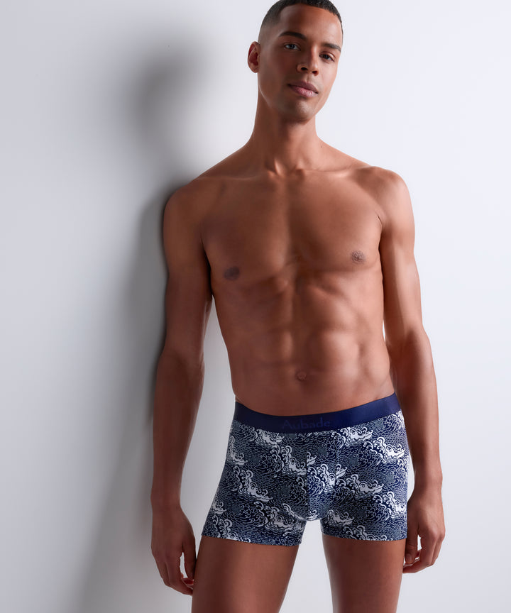 Aubade Mens Boxers in New Wave