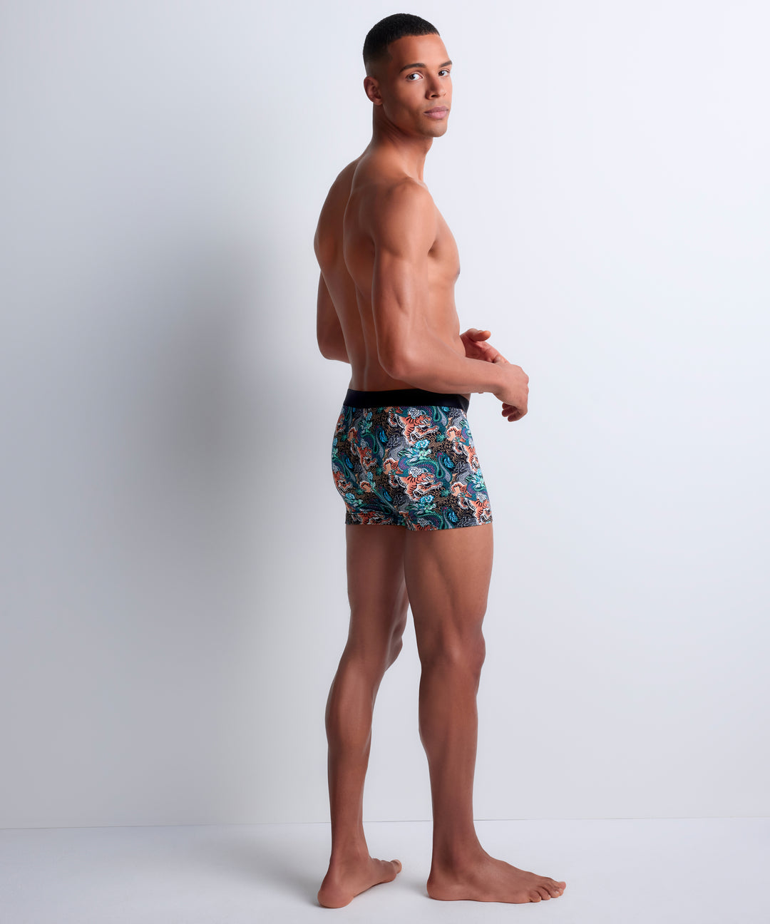 Aubade Mens Boxers in Tiger and Dragon