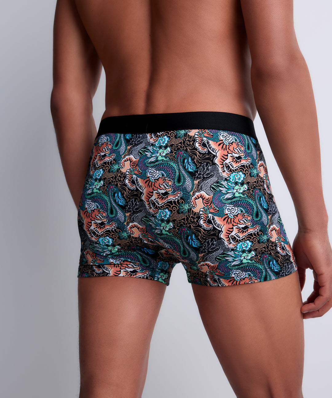 Aubade Mens Boxers in Tiger and Dragon