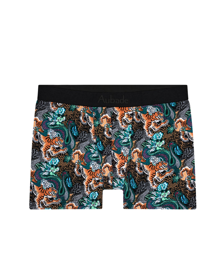 Aubade Mens Boxers in Tiger and Dragon