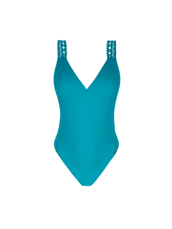 Lise Charmel Swim Ajourage Couture Swimsuit in Ajourage Lagon