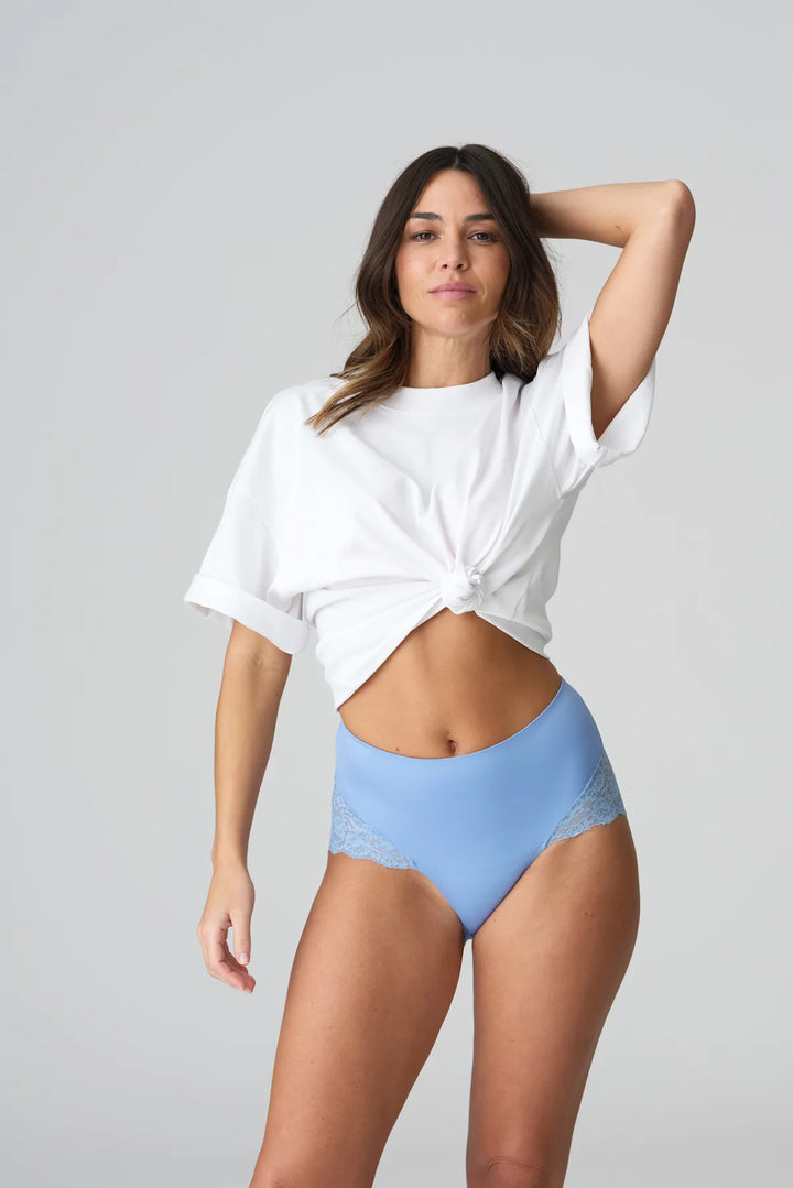 Marie Jo Color Studio Lace Control Brief in Santorini Blue