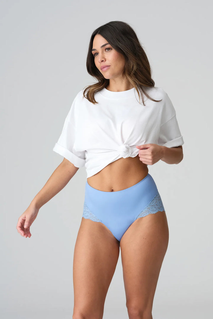 Marie Jo Color Studio Lace Control Brief in Santorini Blue