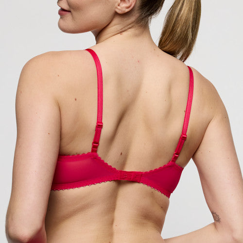Marie Jo Azelie Padded Heart Shape Bra in Raspberry