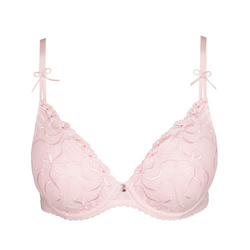 Marie Jo Noova Padded Heart Shape Bra in Gardenia Rose