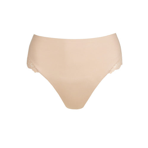 Marie Jo Soft Studio Smoothing High Waist Thong in Caffe Latte